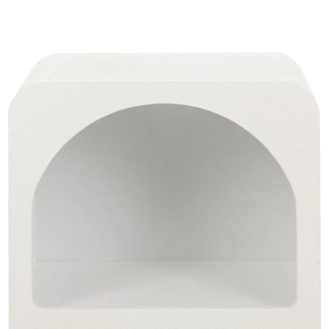 Artiss Bedside Table Shelves Side End Table Storage Nightstand White ARCHED - Chez Guru