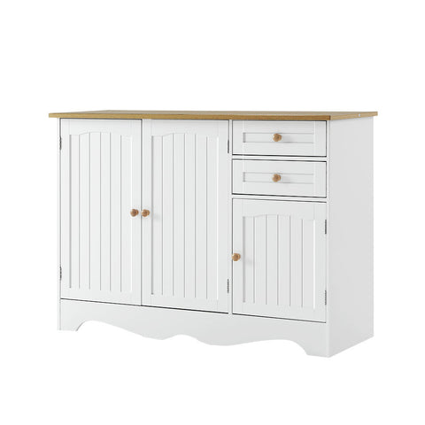 Artiss Buffet Sideboard 3 Doors - BERNE White Chez Guru