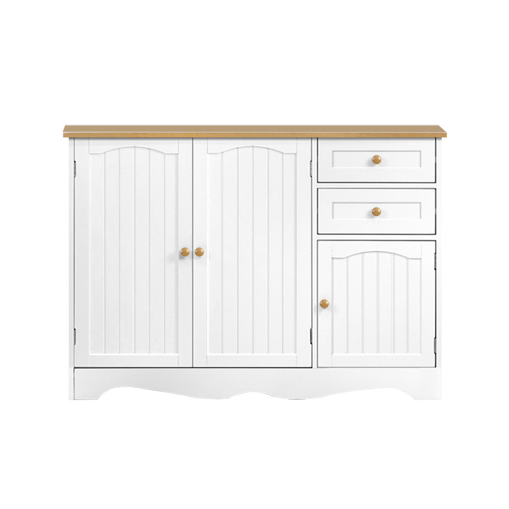 Artiss Buffet Sideboard 3 Doors - BERNE White Chez Guru