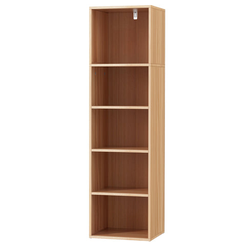Artiss Bookshelf 5 Tiers MILO Pine Chez Guru