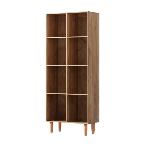 Artiss Bookshelf Bookcase 4 Tiers LEOR Walnut Chez Guru