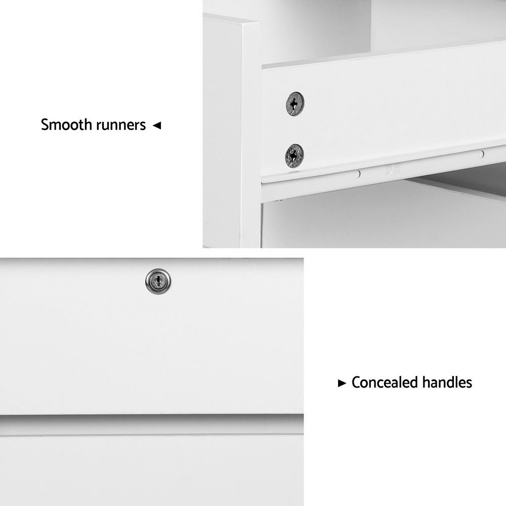 Artiss Computer Desk Office Study Desks Table Drawer Bookshelf Cabinet Chez Guru