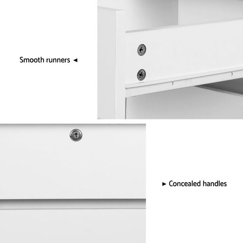 Artiss Computer Desk Office Study Desks Table Drawer Bookshelf Cabinet Chez Guru