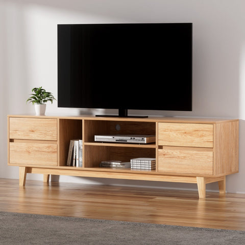 Artiss Entertainment Unit Stand TV Cabinet Storage Drawer Shelf 180cm Wooden Chez Guru