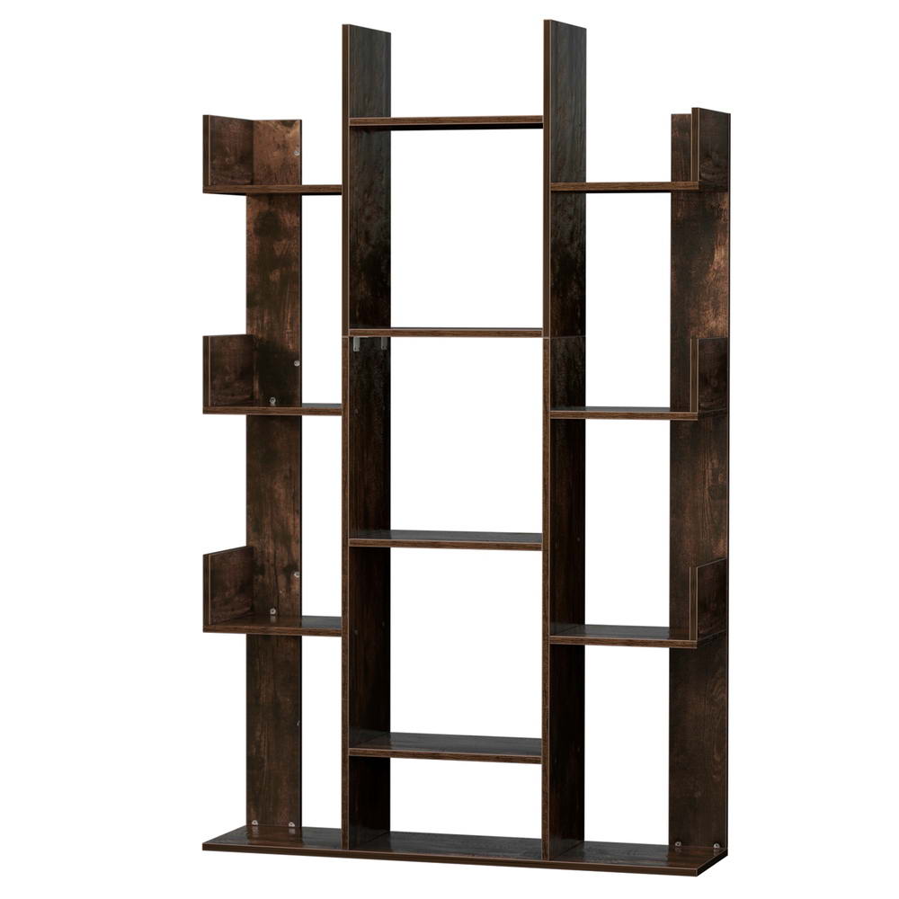 Artiss Tree-Shaped Bookshelf ROMI Walnut Chez Guru