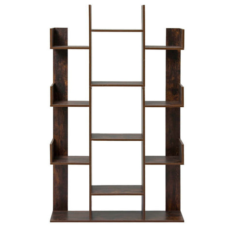 Artiss Tree-Shaped Bookshelf ROMI Walnut Chez Guru