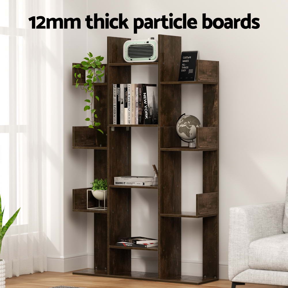 Artiss Tree-Shaped Bookshelf ROMI Walnut Chez Guru