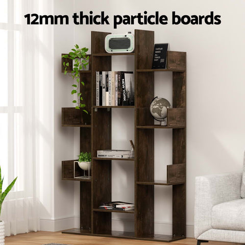 Artiss Tree-Shaped Bookshelf ROMI Walnut Chez Guru