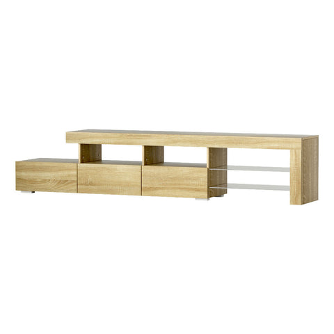 Artiss Entertainment Unit TV Cabinet LED 215cm Pine Caya Chez Guru