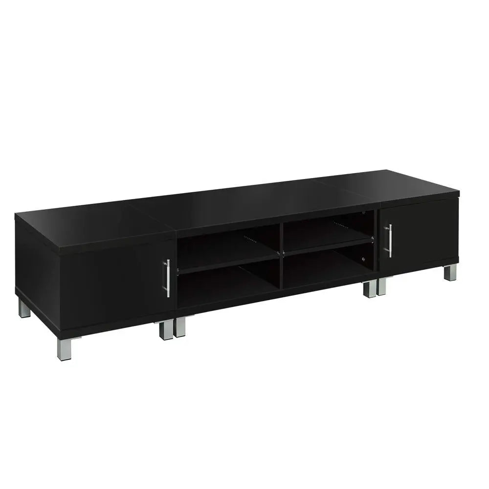 Artiss TV Cabinet Entertainment Unit 190cm Black Danson - Chez Guru
