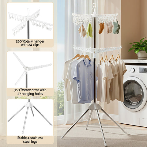Artiss Clothes Rack Airer 2 Tier Drying Rack