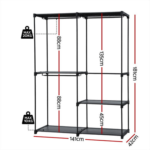 Artiss Wardrobe Clothes Rack Closet 181cm