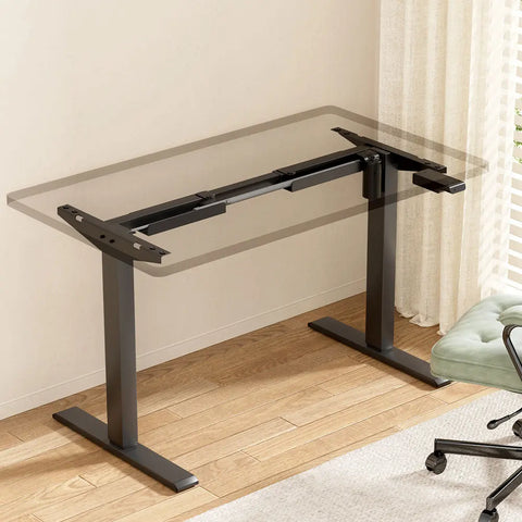 Artiss Electric Standing Desk Frame Only Height Adjustable 70KG Load Black Chez Guru
