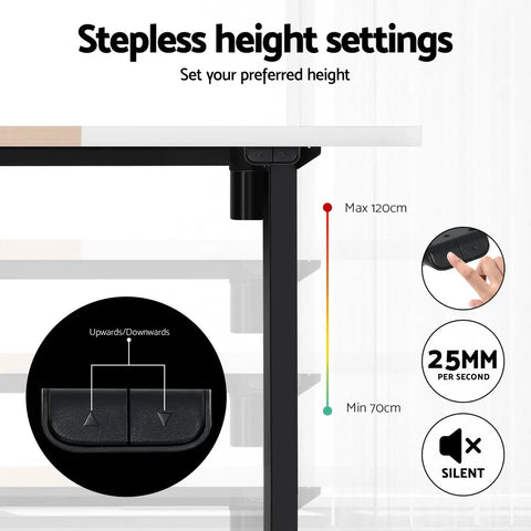 Artiss Motorised Standing Desk Sit Stand Desks 120CM Chez Guru