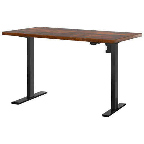 Artiss Standing Desk Motorised Rustic Brown 140CM Chez Guru