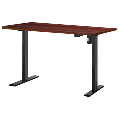 Artiss Standing Desk Motorised Walnut 140CM Chez Guru
