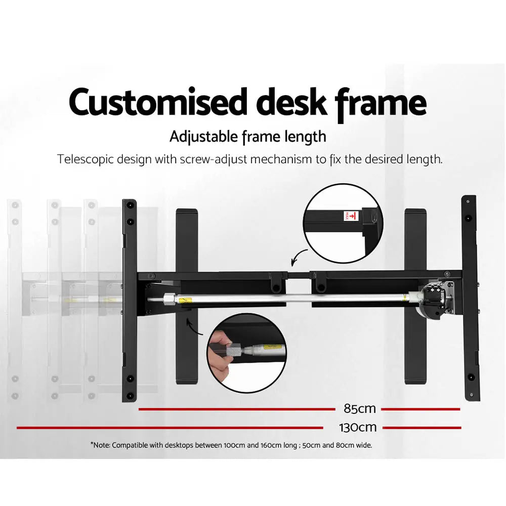 Artiss Standing Desk Motorised White 140CM Chez Guru