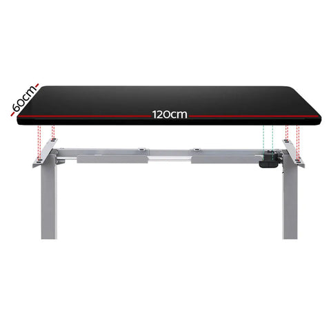 Artiss Standing Desk Motorised 120CM Black Chez Guru