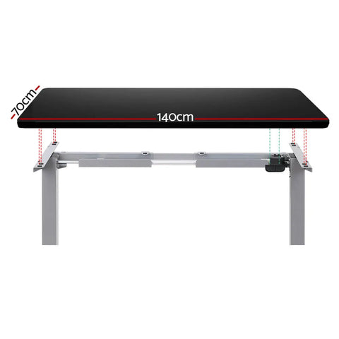 Artiss Standing Desk Motorised 140CM Black Chez Guru