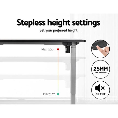 Artiss Standing Desk Motorised 140CM Black Chez Guru