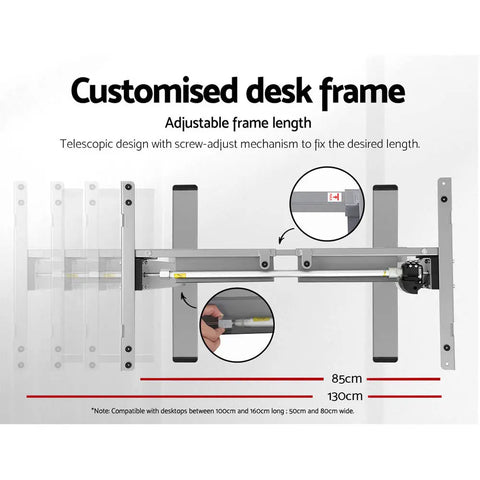 Artiss Standing Desk Motorised 140CM Black Chez Guru