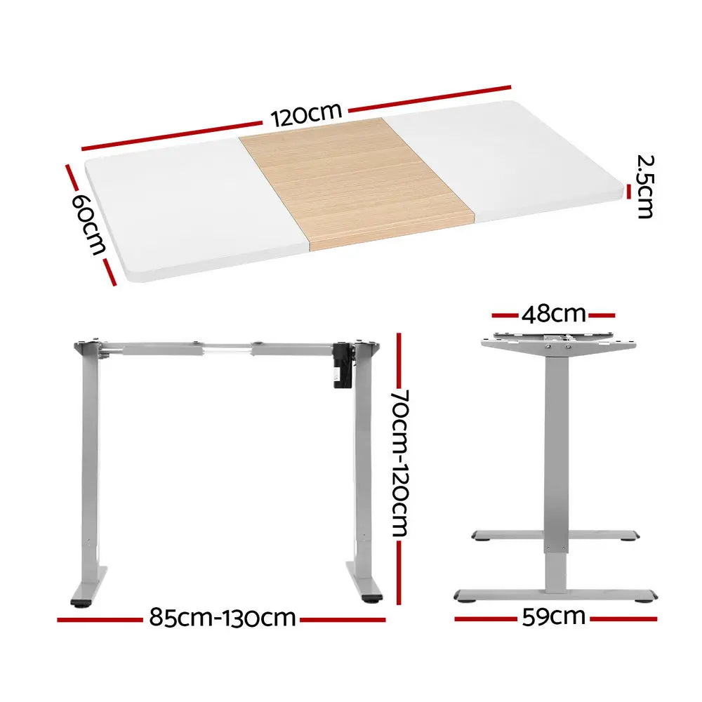 Artiss Standing Desk Electric Sit Stand Desks 120CM Chez Guru