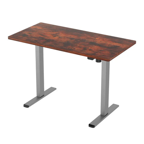 Artiss Standing Desk Motorised 120CM Rustic Brown Chez Guru