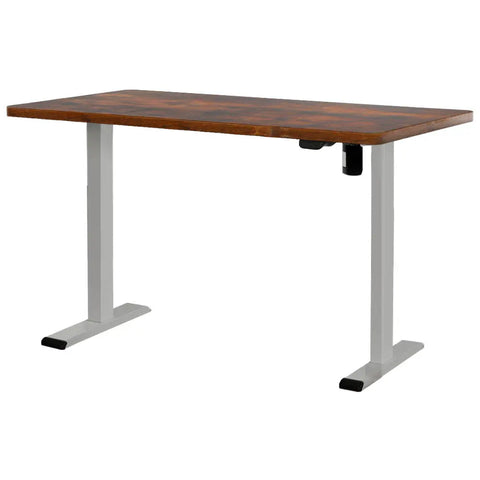 Artiss Standing Desk Motorised 140CM Rustic Brown Chez Guru