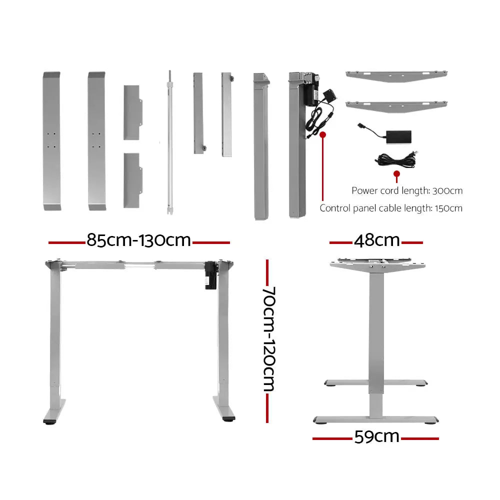 Artiss Standing Desk Motorised 140CM Walnut Chez Guru