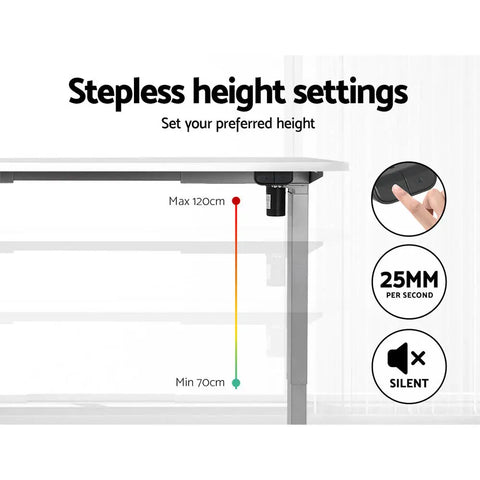 Artiss Standing Desk Motorised 120CM White Chez Guru