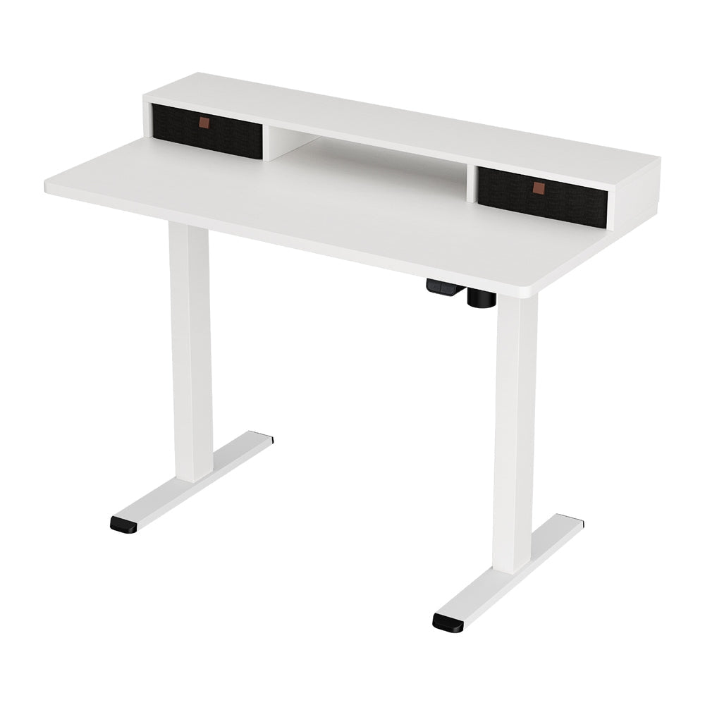 Artiss Electric Standing Desk with Storage Shelf Drawer Office Table 120CM Chez Guru
