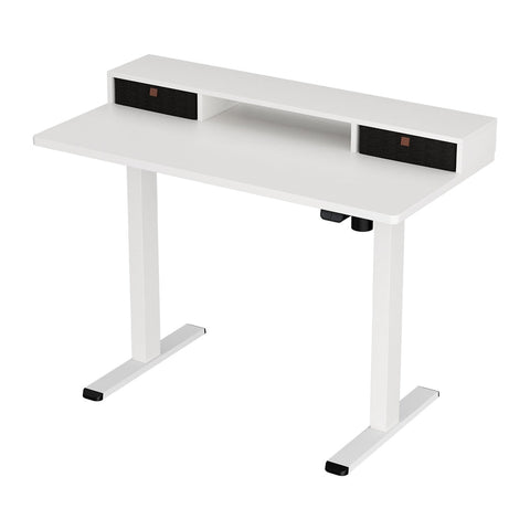 Artiss Electric Standing Desk with Storage Shelf Drawer Office Table 120CM Chez Guru