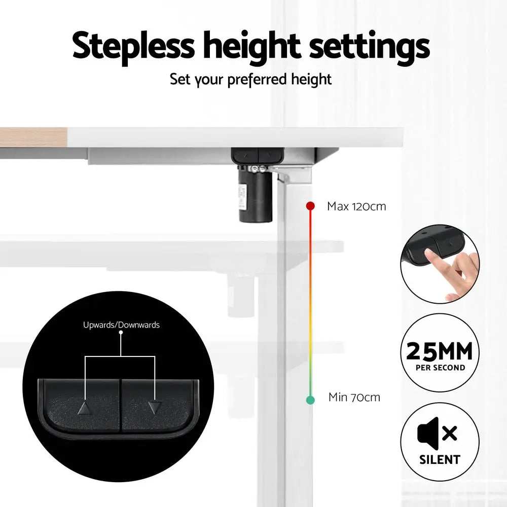 Artiss Standing Desk Motorised Sit Stand Desks 120CM Chez Guru