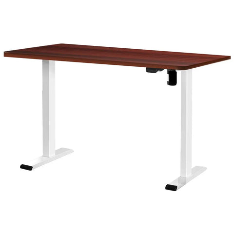 Artiss Standing Desk Motorised Sit Stand Desks Walnut 120CM Chez Guru