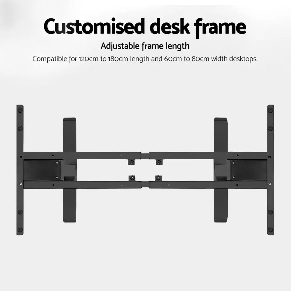 Artiss Standing Desk Frame Only Dual Motor Motorised Black Chez Guru