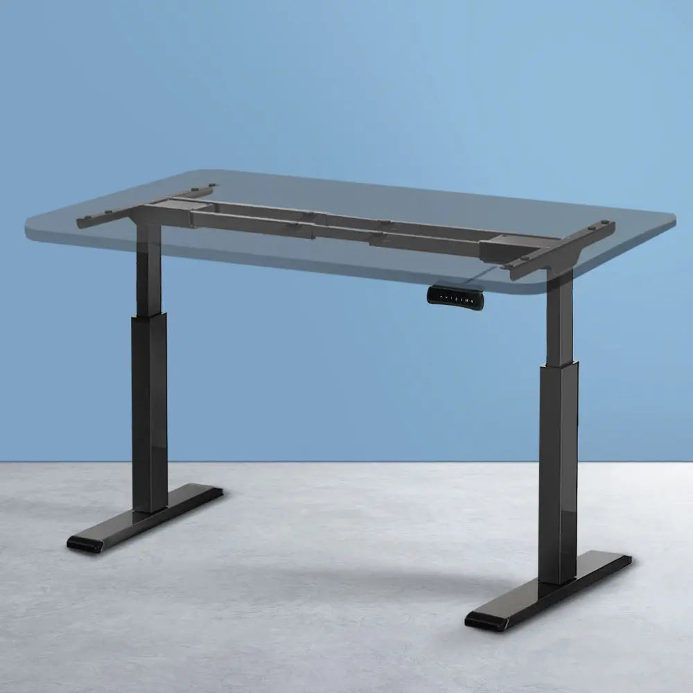 Artiss Standing Desk Frame Only Dual Motor Motorised Black Chez Guru