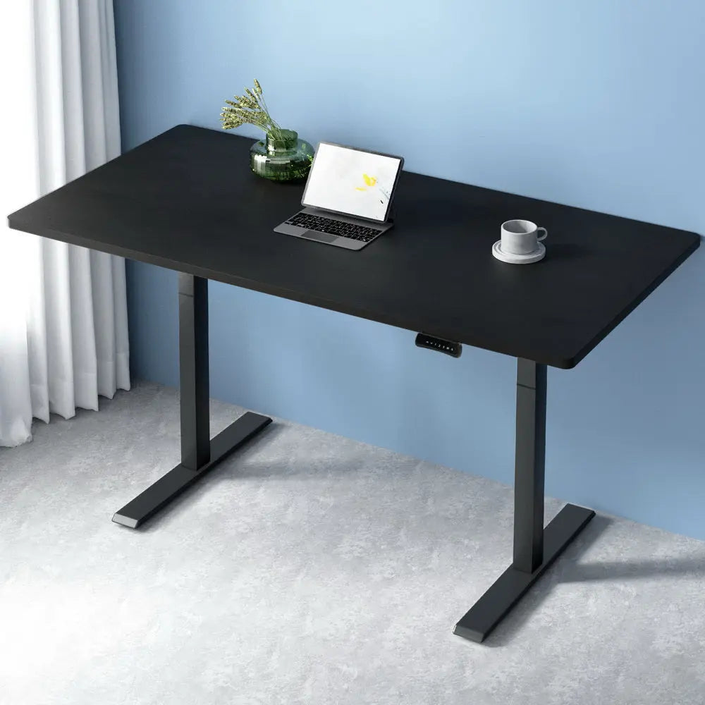 Artiss Standing Desk Motorised Dual Motor Black 140CM Chez Guru
