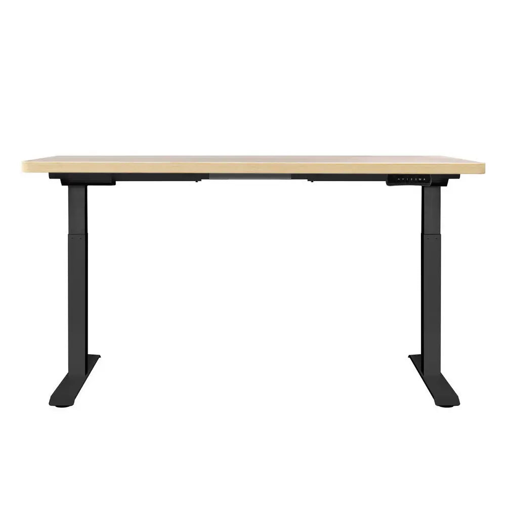 Artiss Standing Desk Motorised Dual Motor Oak 120CM Chez Guru