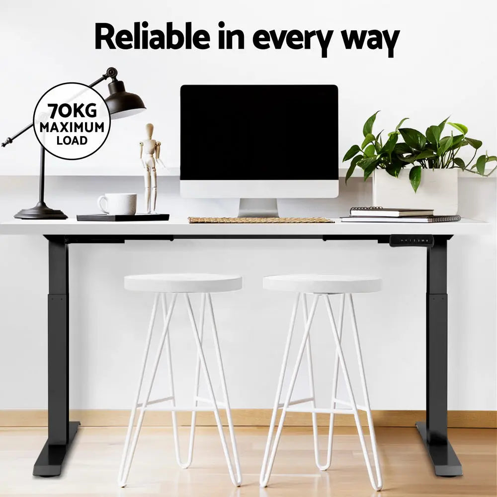 Artiss Standing Desk Motorised Dual Motor White 140CM Chez Guru