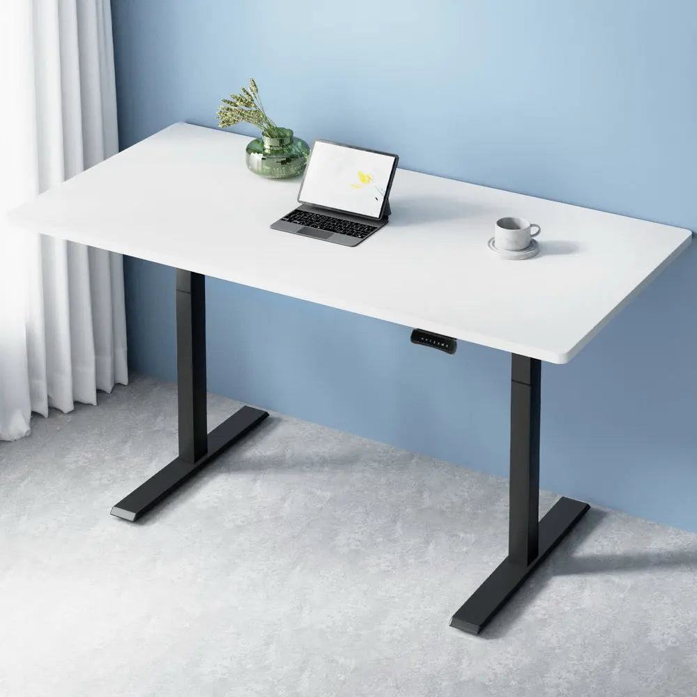 Artiss Standing Desk Motorised Dual Motor White 140CM Chez Guru