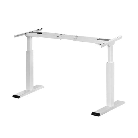 Artiss Standing Desk Frame Only Dual Motor Motorised White Chez Guru
