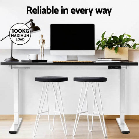 Artiss Standing Desk Motorised Dual Motor 120CM Black Chez Guru