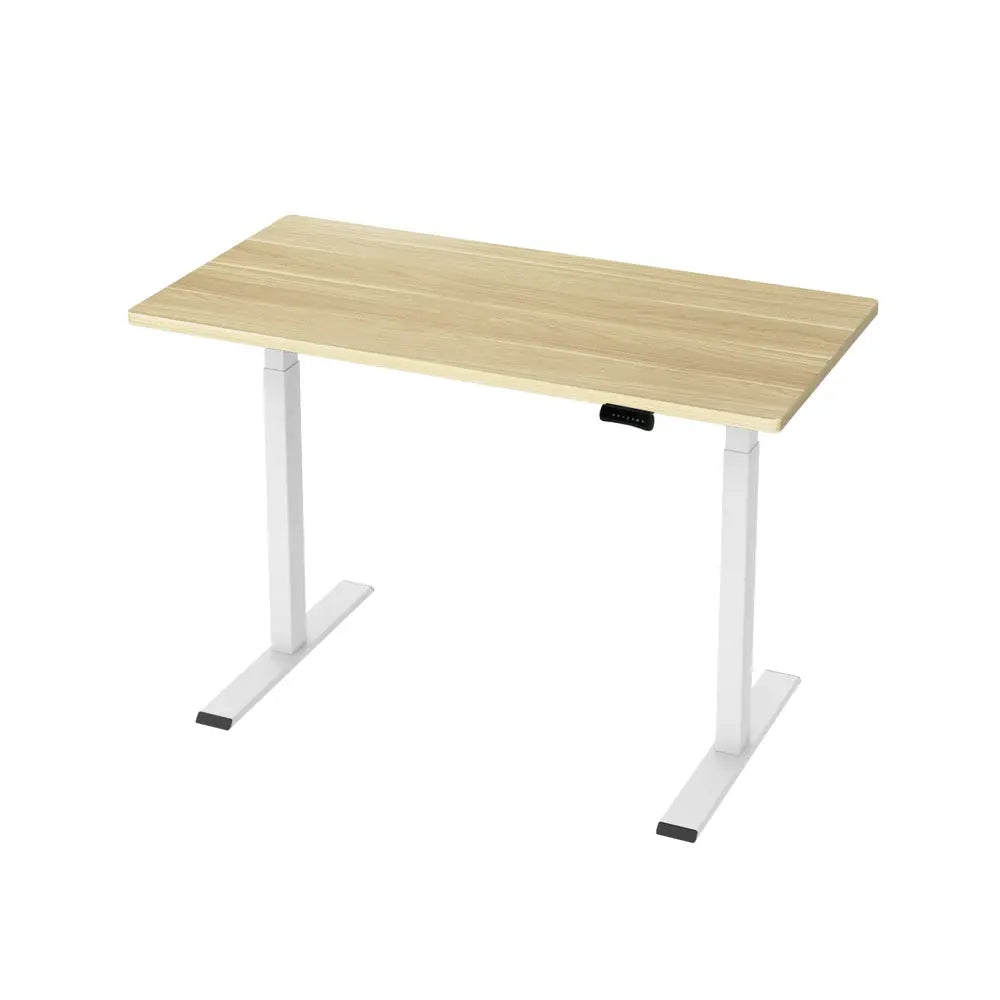 Artiss Standing Desk Motorised Dual Motor 120CM White Oak Chez Guru
