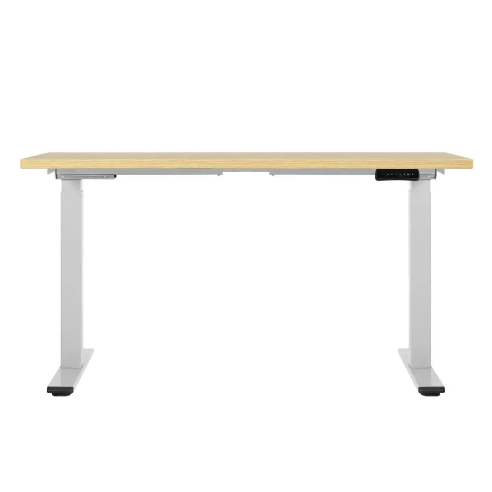 Artiss Standing Desk Motorised Dual Motor 120CM White Oak Chez Guru