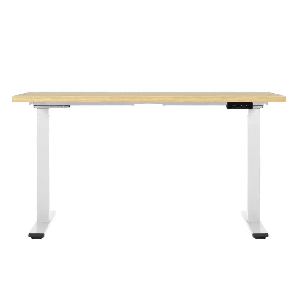 Artiss Standing Desk Motorised Dual Motor 140CM White Oak Chez Guru