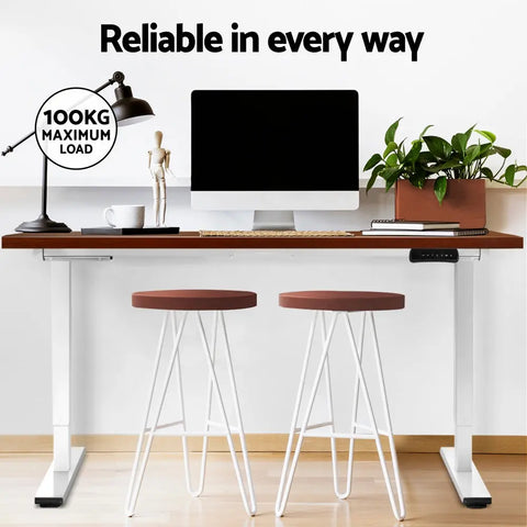 Artiss Standing Desk Motorised Dual Motor 120CM Walnut Chez Guru