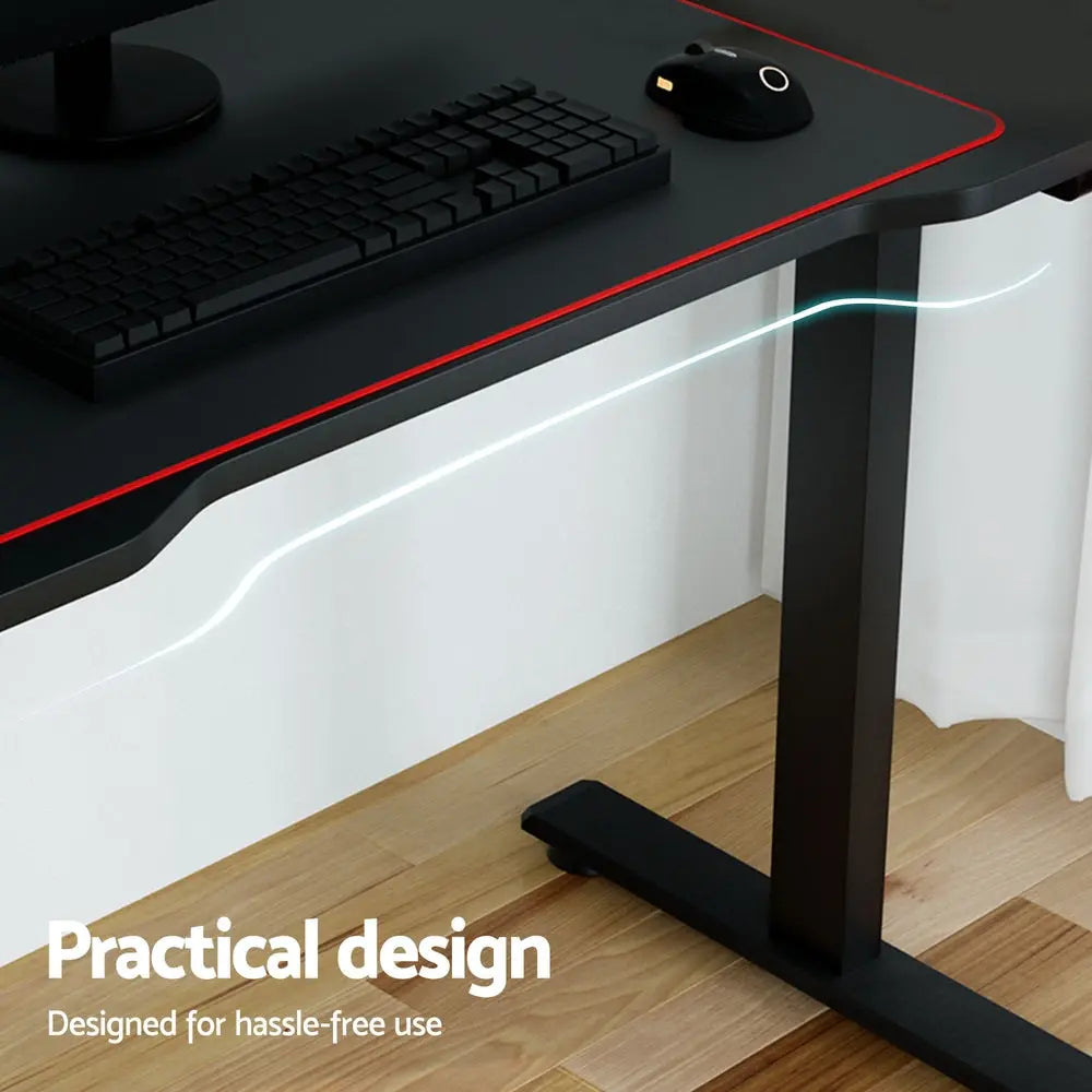 Artiss Gaming Desks Standing Desk Motorised 140CM Black Chez Guru