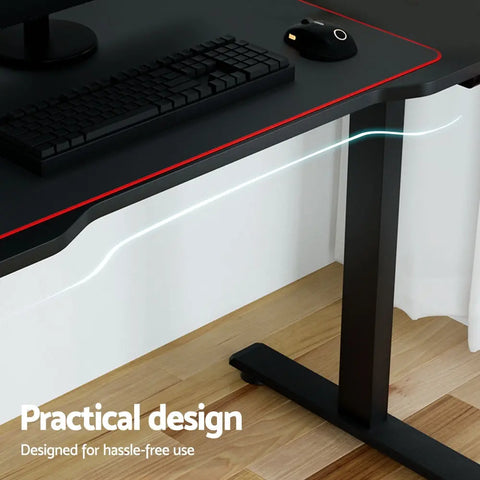 Artiss Gaming Desks Standing Desk Motorised 140CM Black Chez Guru