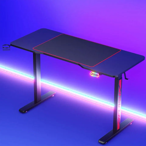 Artiss Gaming Desks Standing Desk Motorised 140CM Black Chez Guru