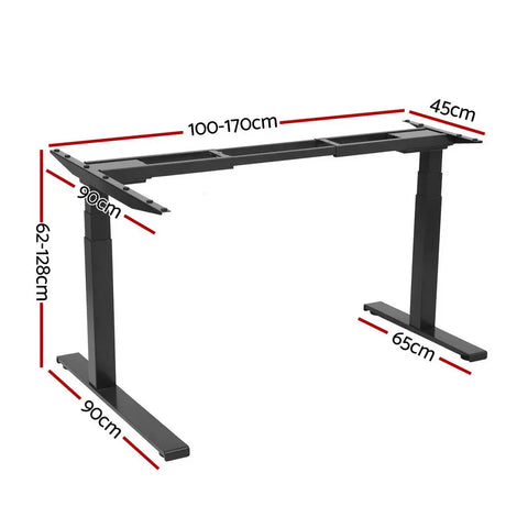 Artiss Standing Desk Frame Only L-shape Motorised Chez Guru
